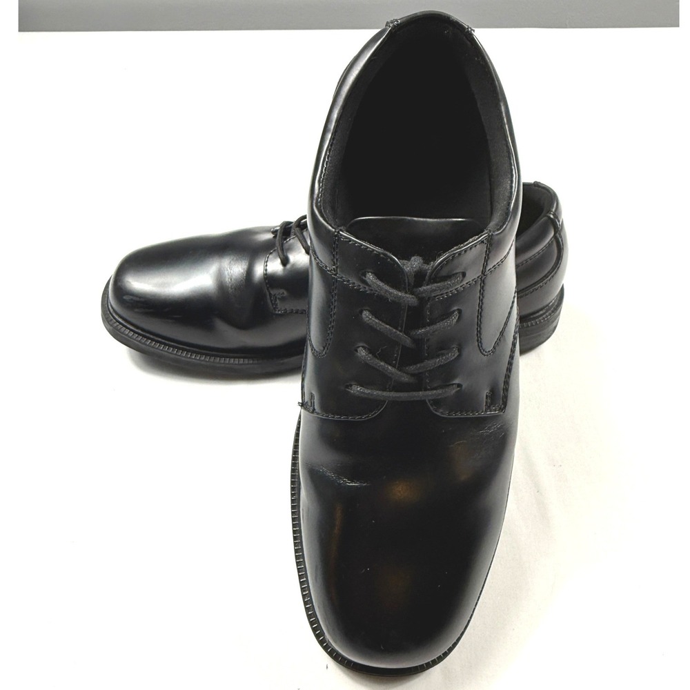 Nunn Bush Mens Black Leather Oxford Dress Shoes 81209-001 Slip Resistant 10.5 M